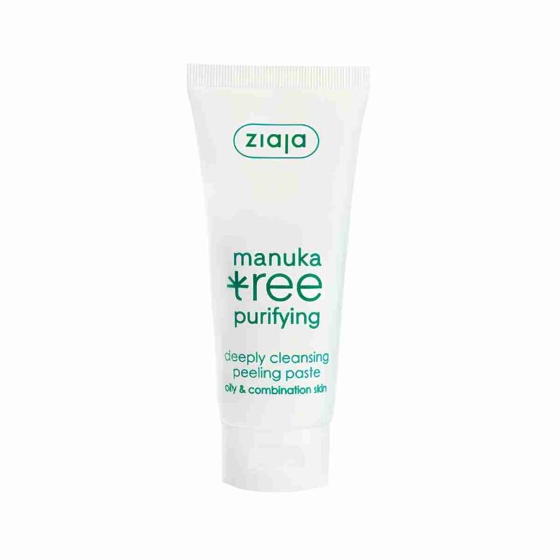 pasta exfoliante facial purificante Ziaja Manuka Tree para piel mixta o grasa