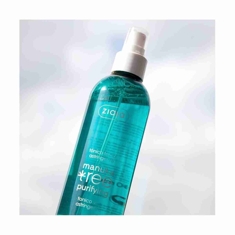 detalle del tonico facial ziaja manuka tree con accion purificante y equilibrante