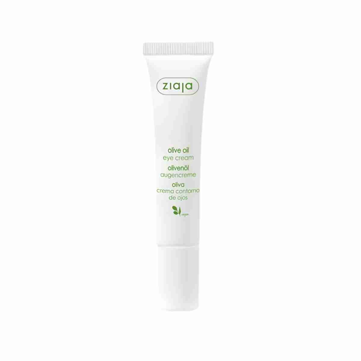 Contorno de ojos nutritivo Ziaja con aceite de oliva en formato tubo para piel seca y delicada