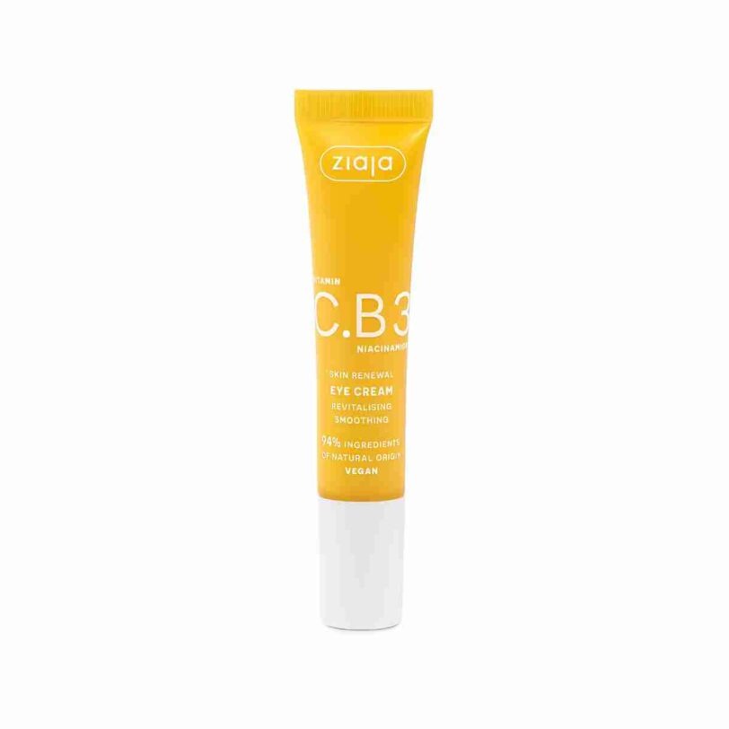 Ziaja Vitamina C.B3 Niacinamida Contorno de Ojos Revitalizante Contorno de ojos Ziaja Vitamina C.B3 con vitamina C y niacinamida para revitalizar, suavizar e iluminar la mirada.