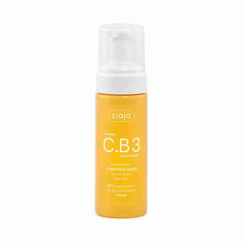 Ziaja Vitamina C.B3 Niacinamida Espuma Limpiadora Facial Espuma limpiadora facial Ziaja Vitamina C.B3 con vitamina C y niacinamida para limpiar, iluminar y revitalizar la piel.