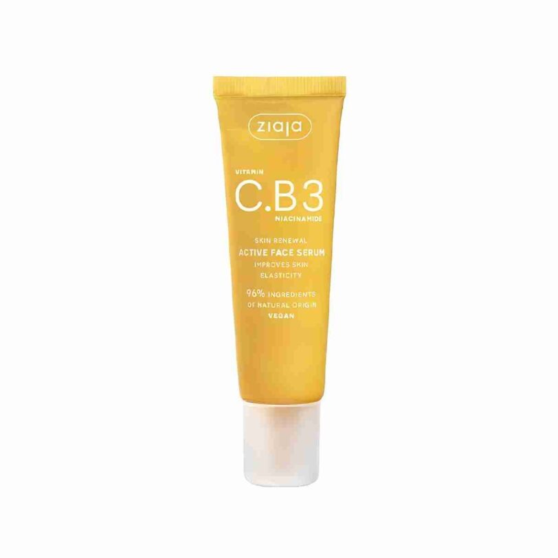 Ziaja Vitamina C.B3 Niacinamida Sérum Facial Activo Sérum facial activo Ziaja Vitamina C.B3 con niacinamida para mejorar la elasticidad e iluminar la piel.