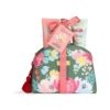 Set de regalo IDC Institute Scented Garden Wildflowers con neceser floral verde, exfoliante corporal, gel de ducha y loción corporal