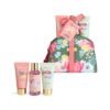 Cofre IDC Institute Scented Garden con neceser floral, exfoliante corporal, gel de ducha y loción corporal