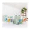 Productos de la línea Ziaja Pullulan para el cuidado facial antiedad, incluido el sérum iluminador de día.
